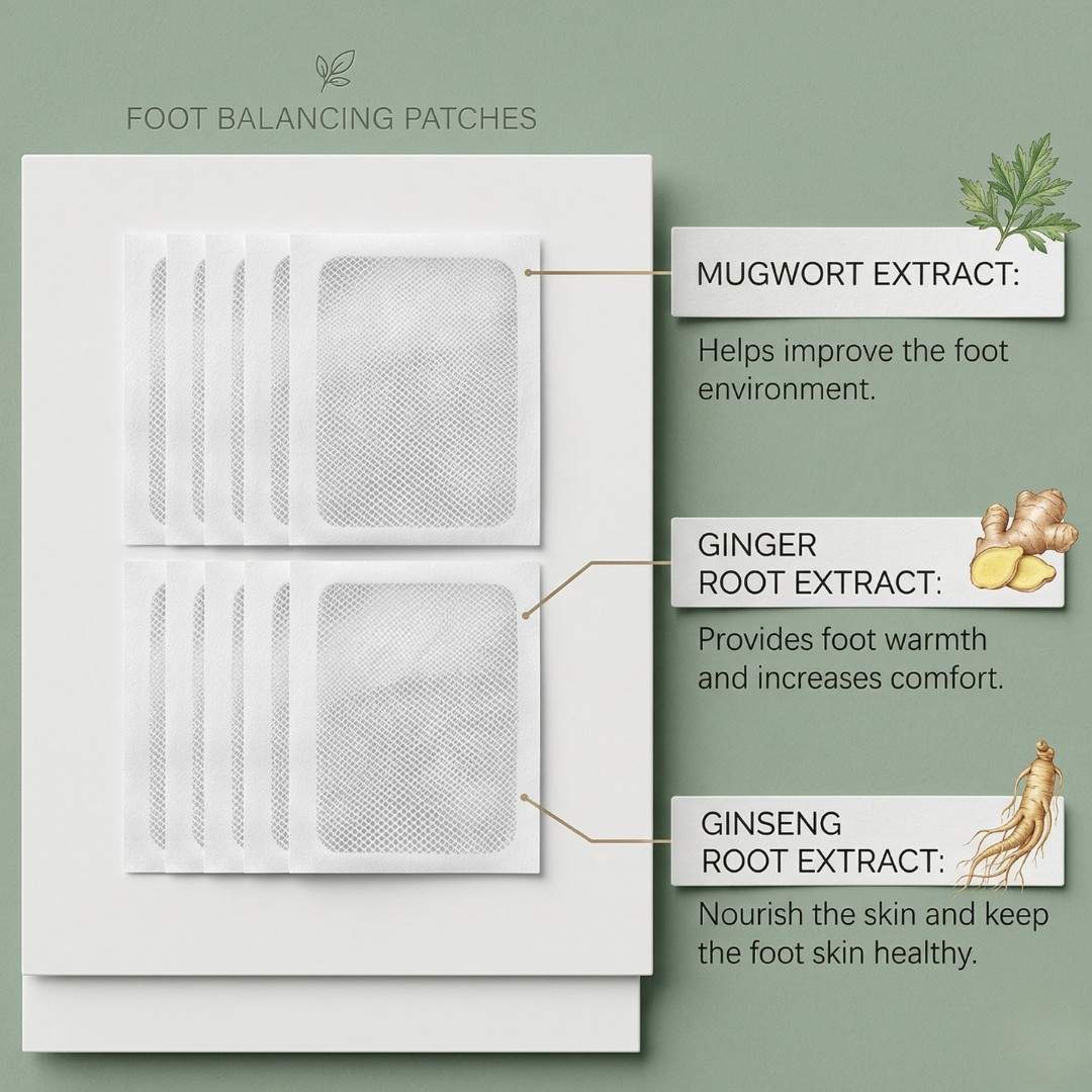 DETOX FOOT PATCHES (20-PACK) - OVERNIGHT DEECLEANING